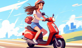漫画电瓶车,穿梭都市的绿色使者